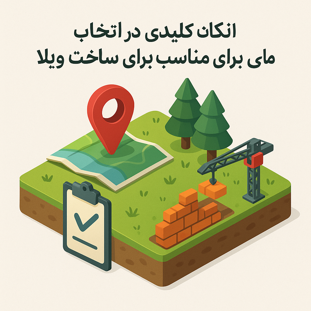 نکات کلیدی در انتخاب زمین مناسب برای ساخت ویلا